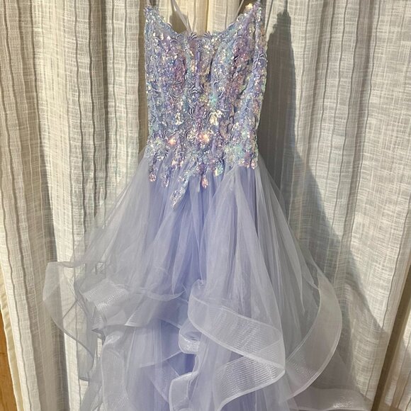Stacees Lavender Sequined Prom Dress Size 0 New w/ Tags - Picture 10 of 10